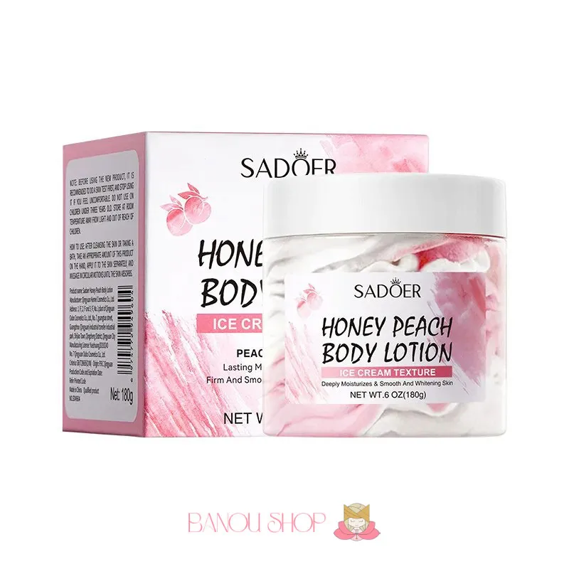 کره بدن هلو و عسل مدل بستنی